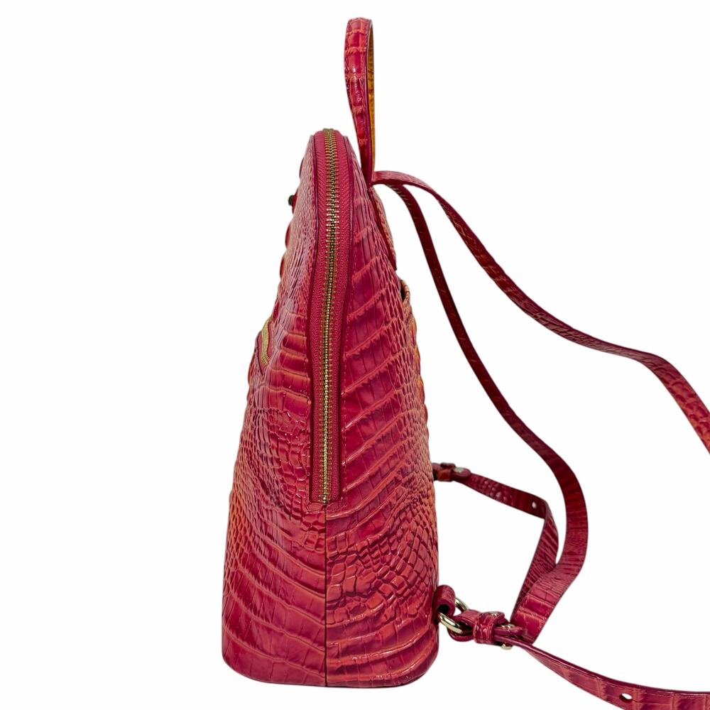 Brahmin Felicity Melbourne Leather Backpack Passion Fruit Sunset - Picture 5 of 12